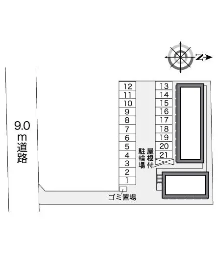 ★手数料０円★山口市小郡給領町　月極駐車場（LP）